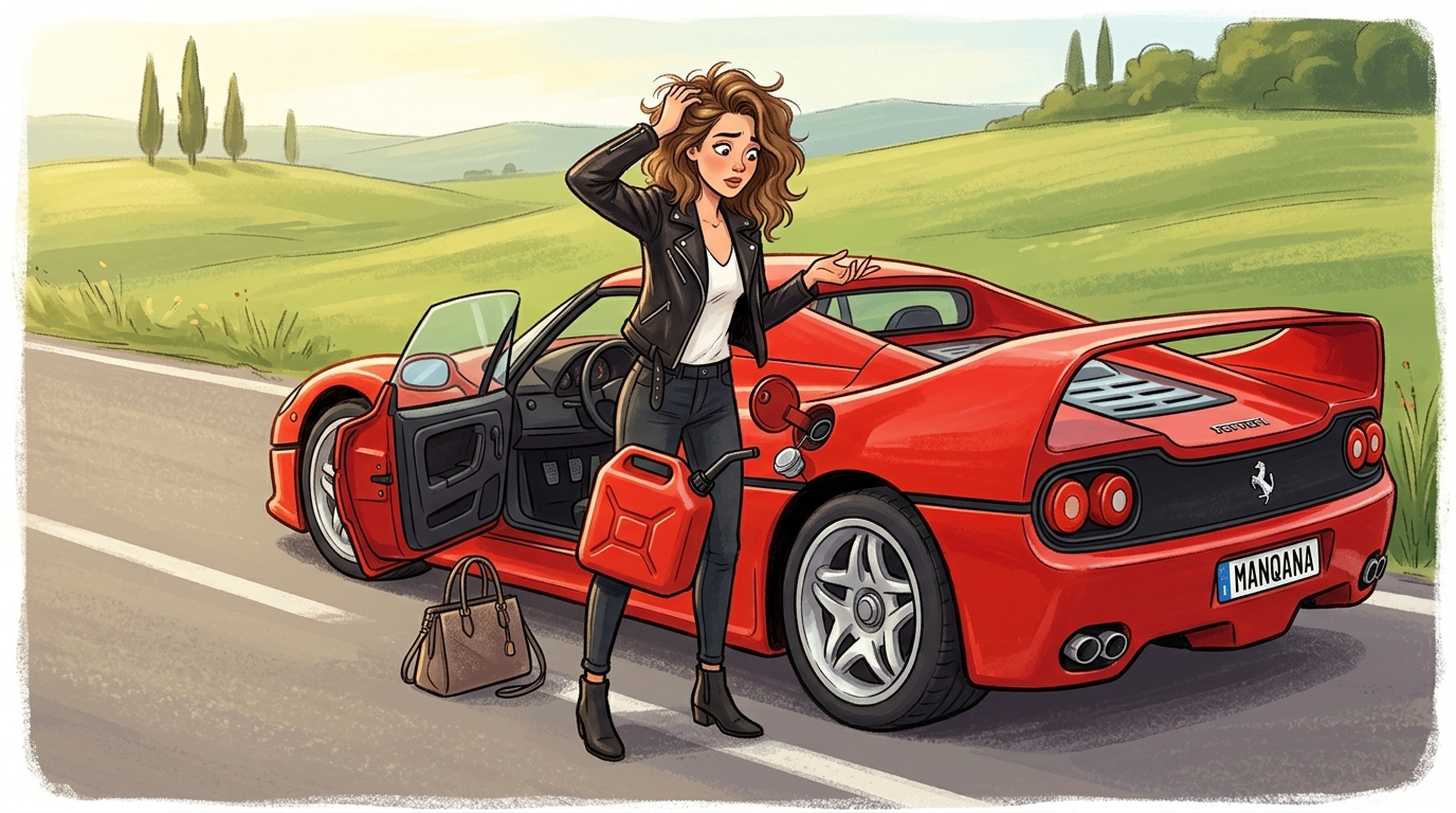 Ferrari F50. Как слить бензин из бака