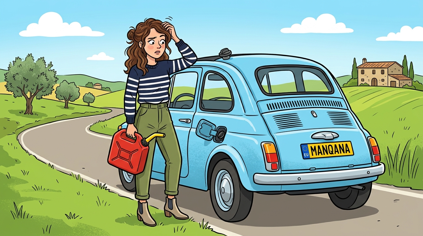 Fiat 500. Как слить бензин из бака