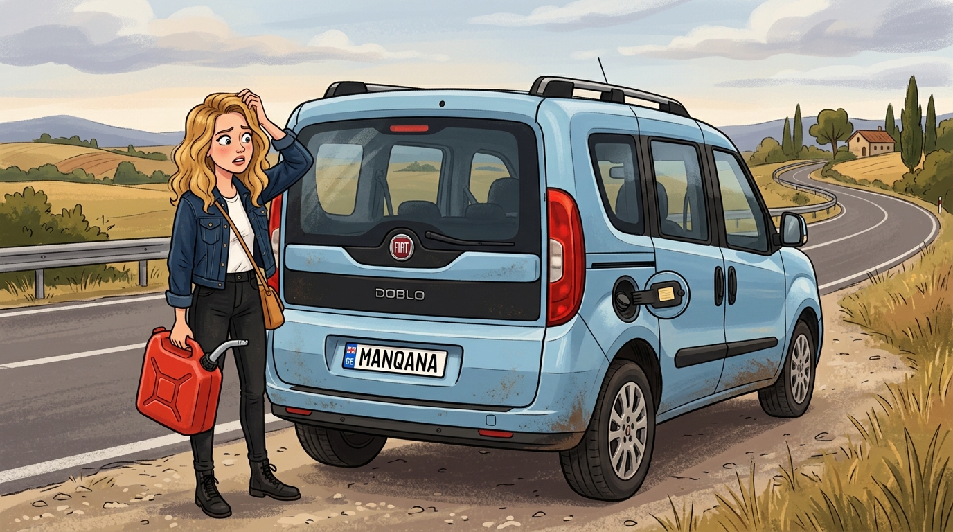 Fiat Doblo. Как слить бензин из бака
