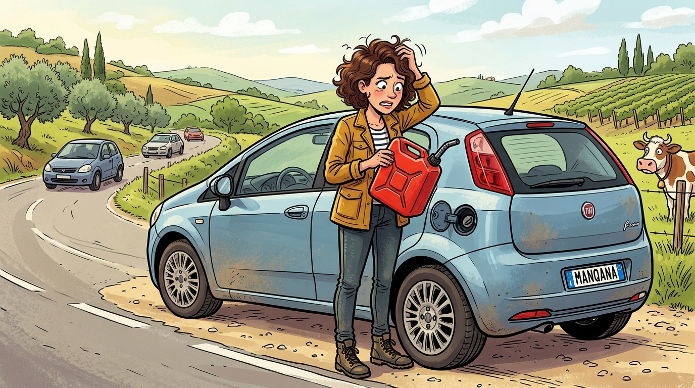 Fiat Grande Punto. Как слить бензин из бака