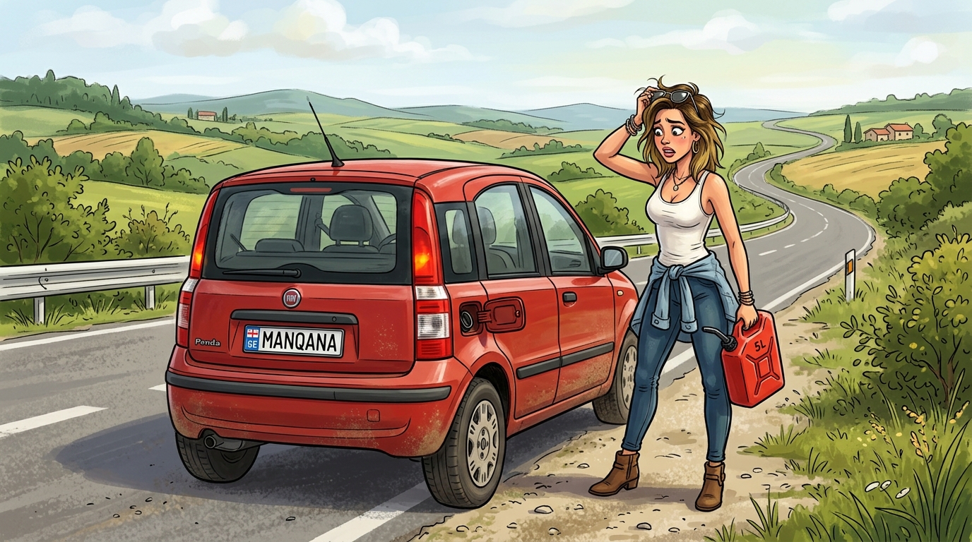 Fiat Panda. Как слить бензин из бака