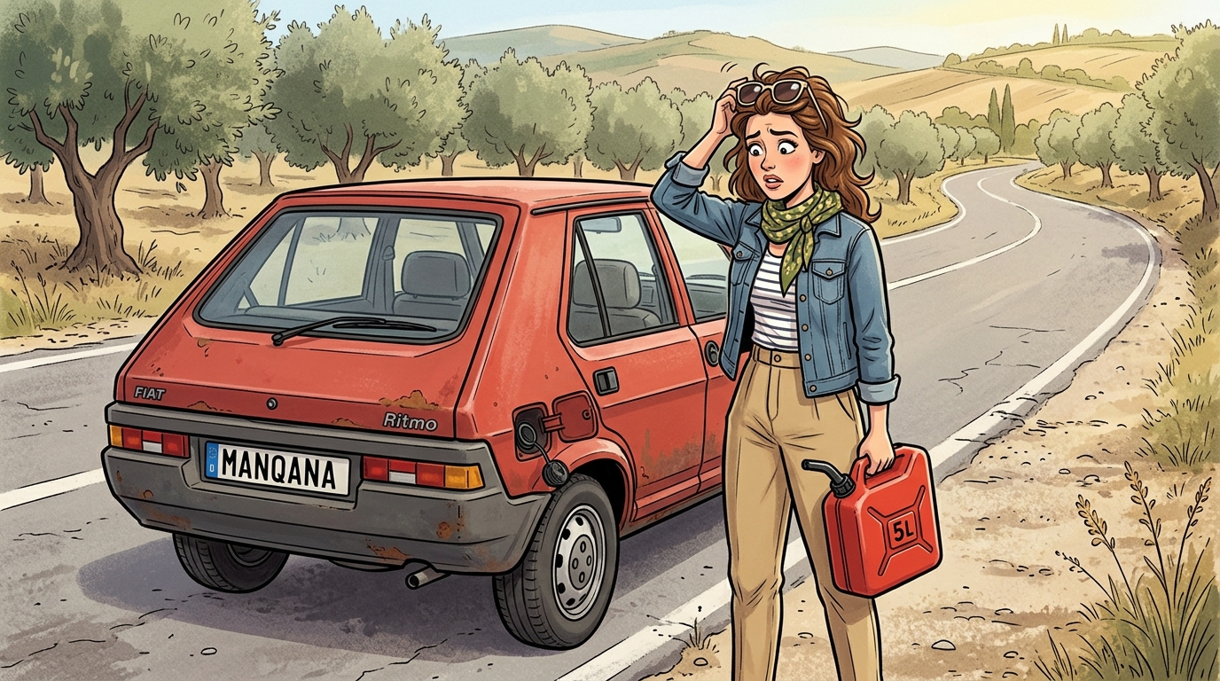 Fiat Ritmo. Как слить бензин из бака