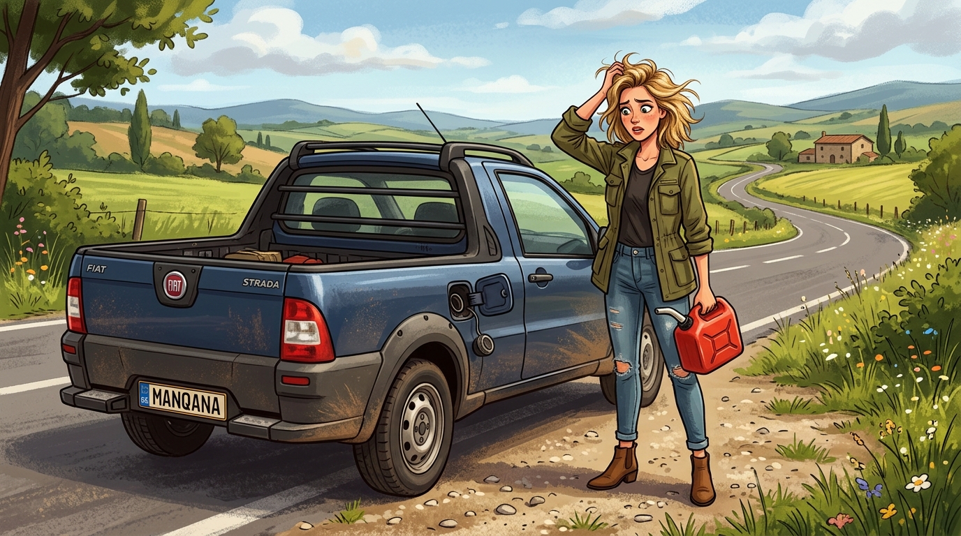 Fiat Strada. Как слить бензин из бака