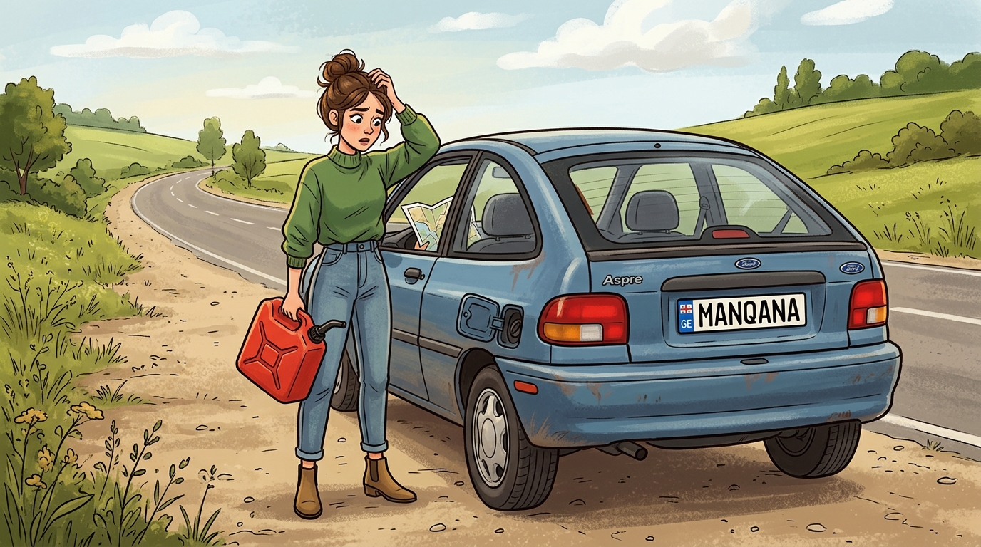 Ford Aspire. Как слить бензин из бака