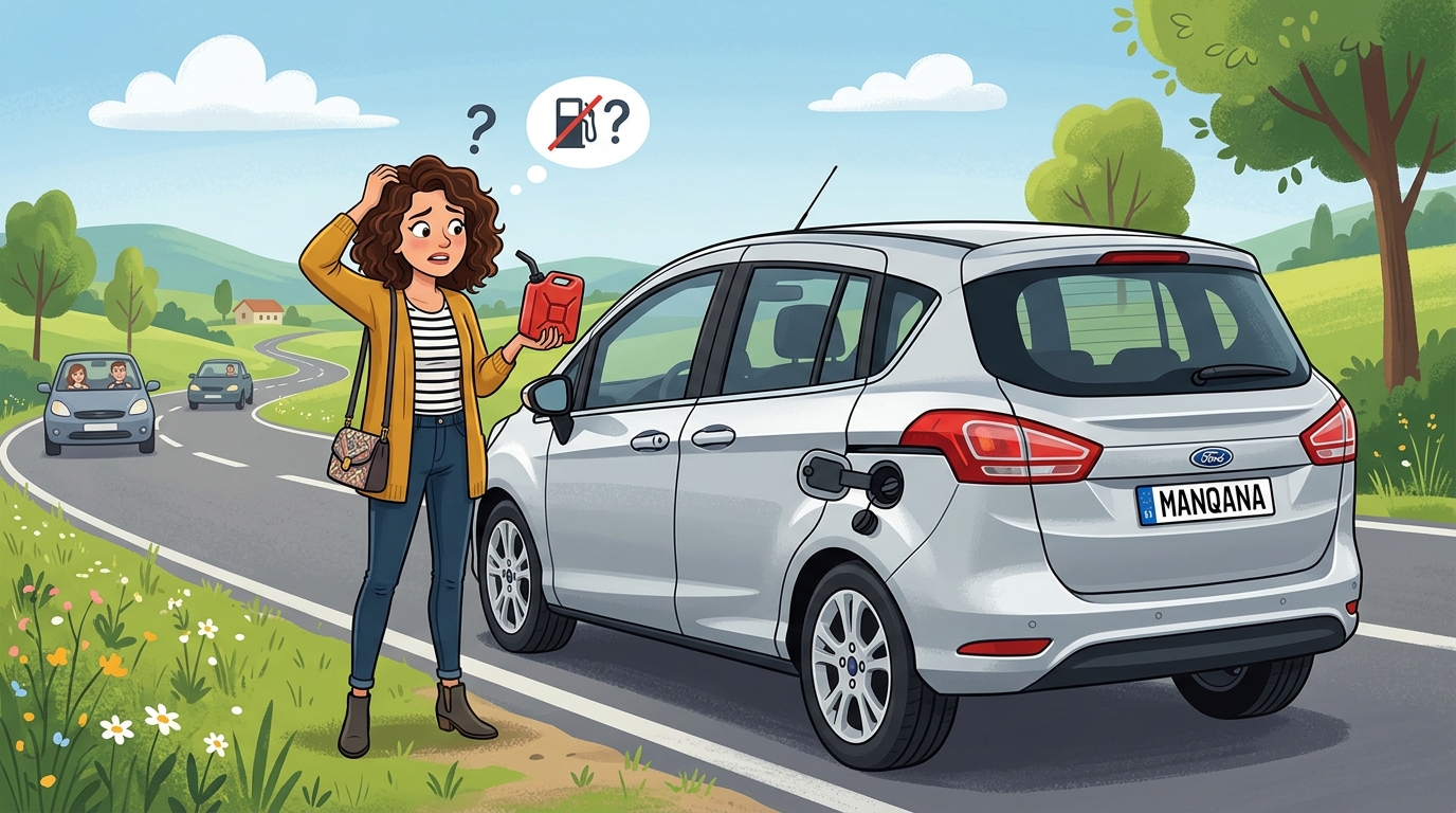 Ford B-MAX. Как слить бензин из бака