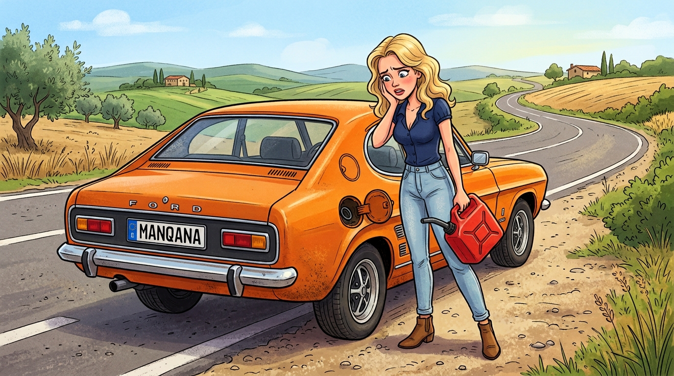 Ford Capri. Как слить бензин из бака