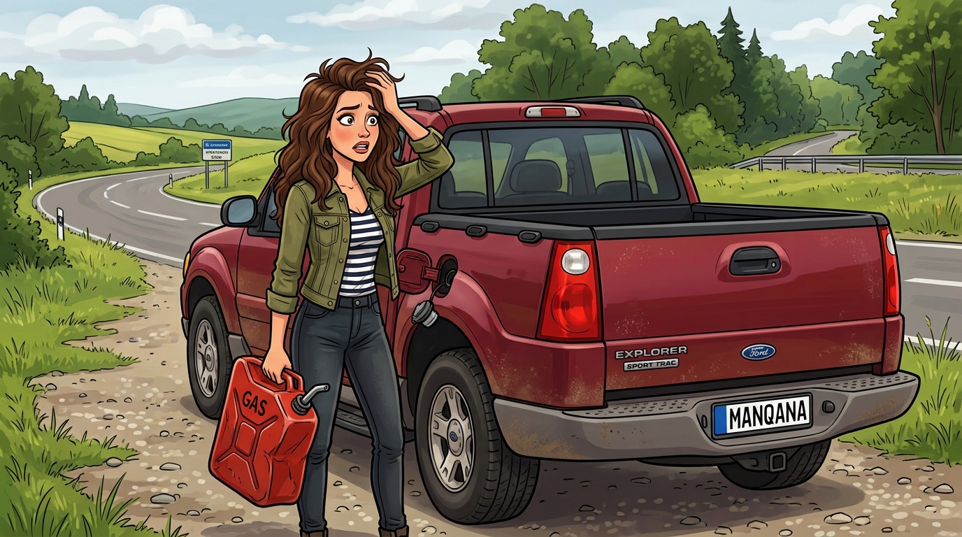 Ford Explorer Sport Trac. Как слить бензин из бака
