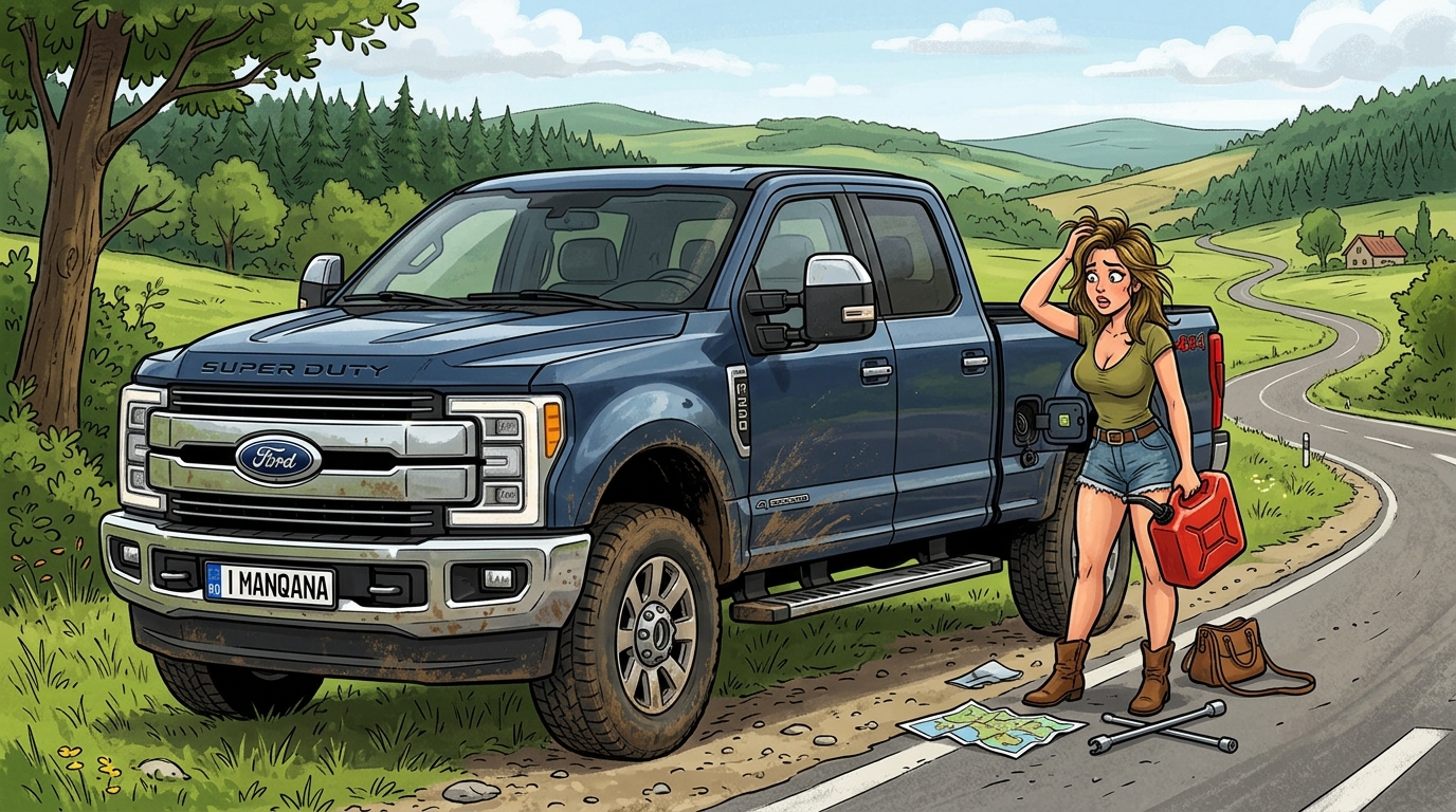 Ford F250. Как слить бензин из бака