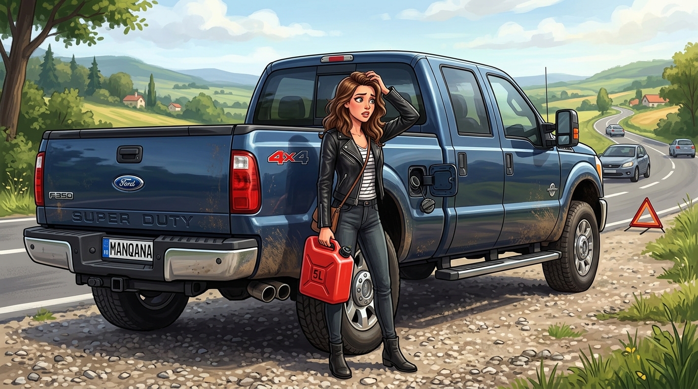 Ford F350. Как слить бензин из бака