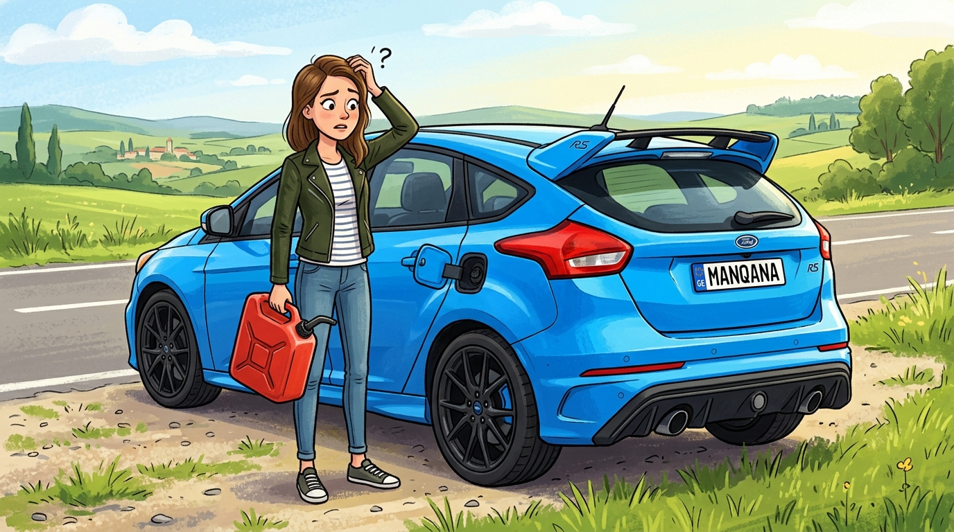 Ford Focus RS. Как слить бензин из бака Ford Focus RS