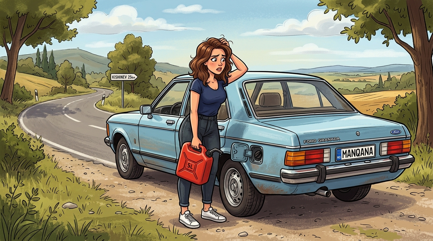 Ford Granada. Как слить бензин из бака