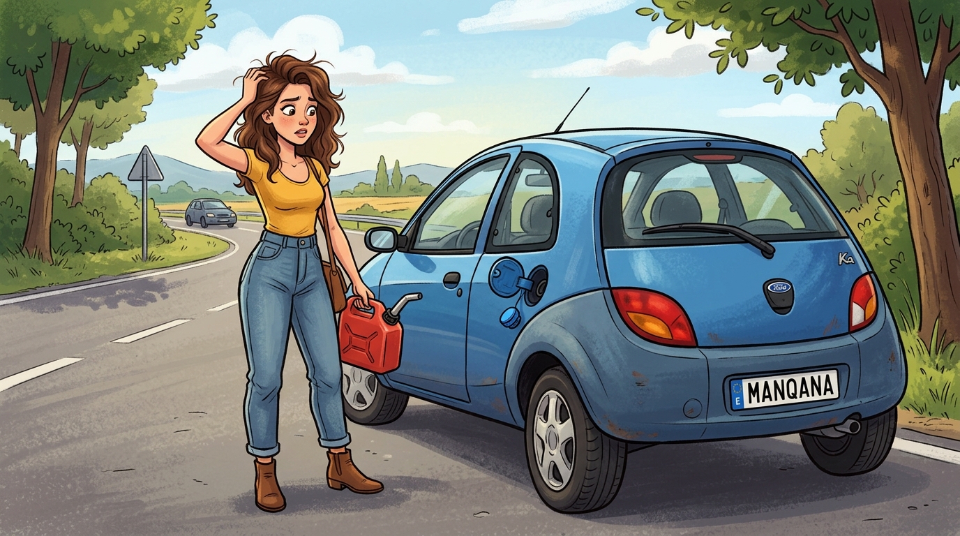 Ford Ka. Как слить бензин из бака