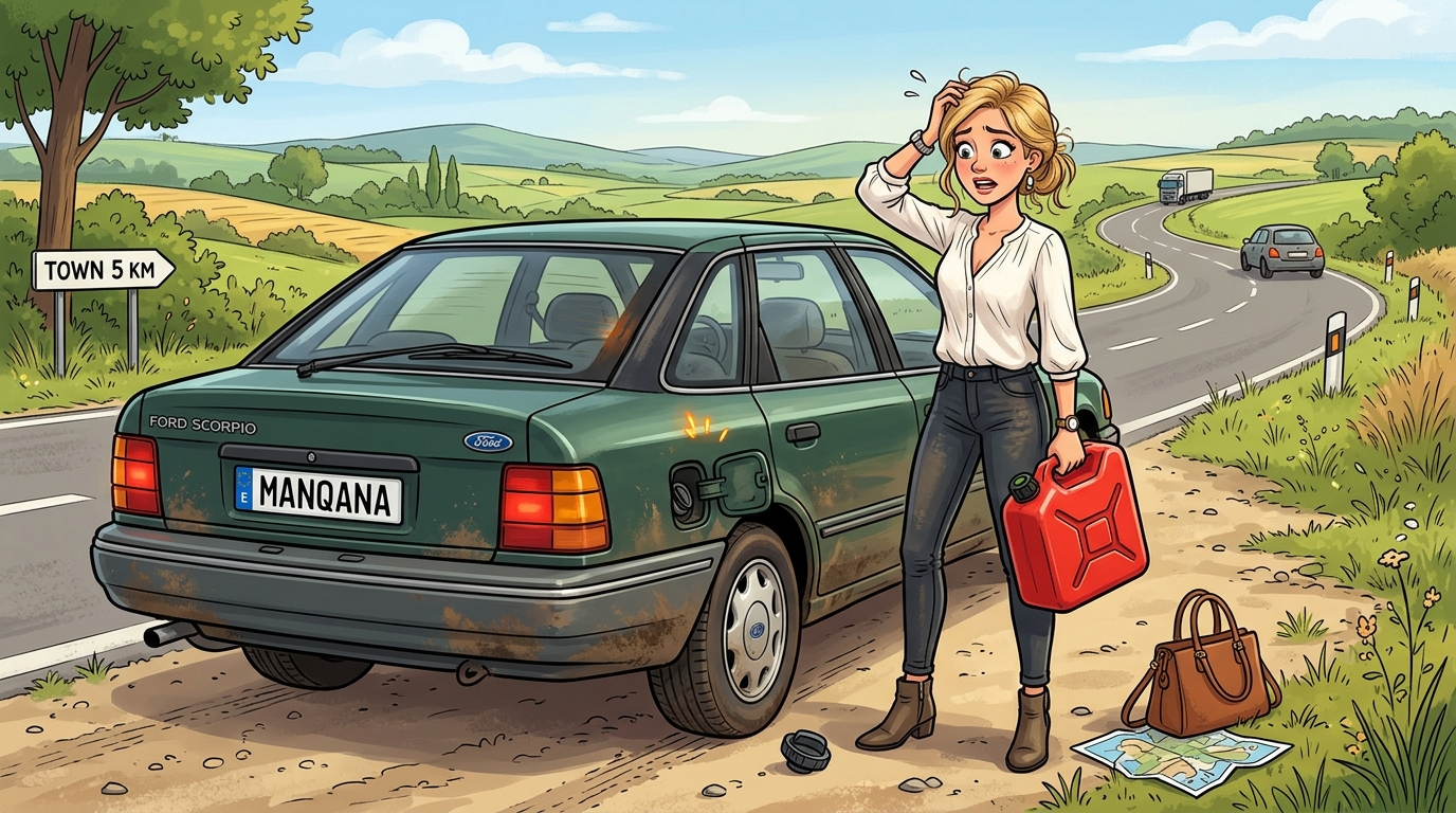 Ford Scorpio. Как слить бензин из бака
