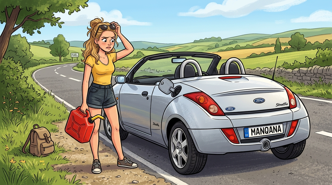 Ford StreetKa. Как слить бензин из бака
