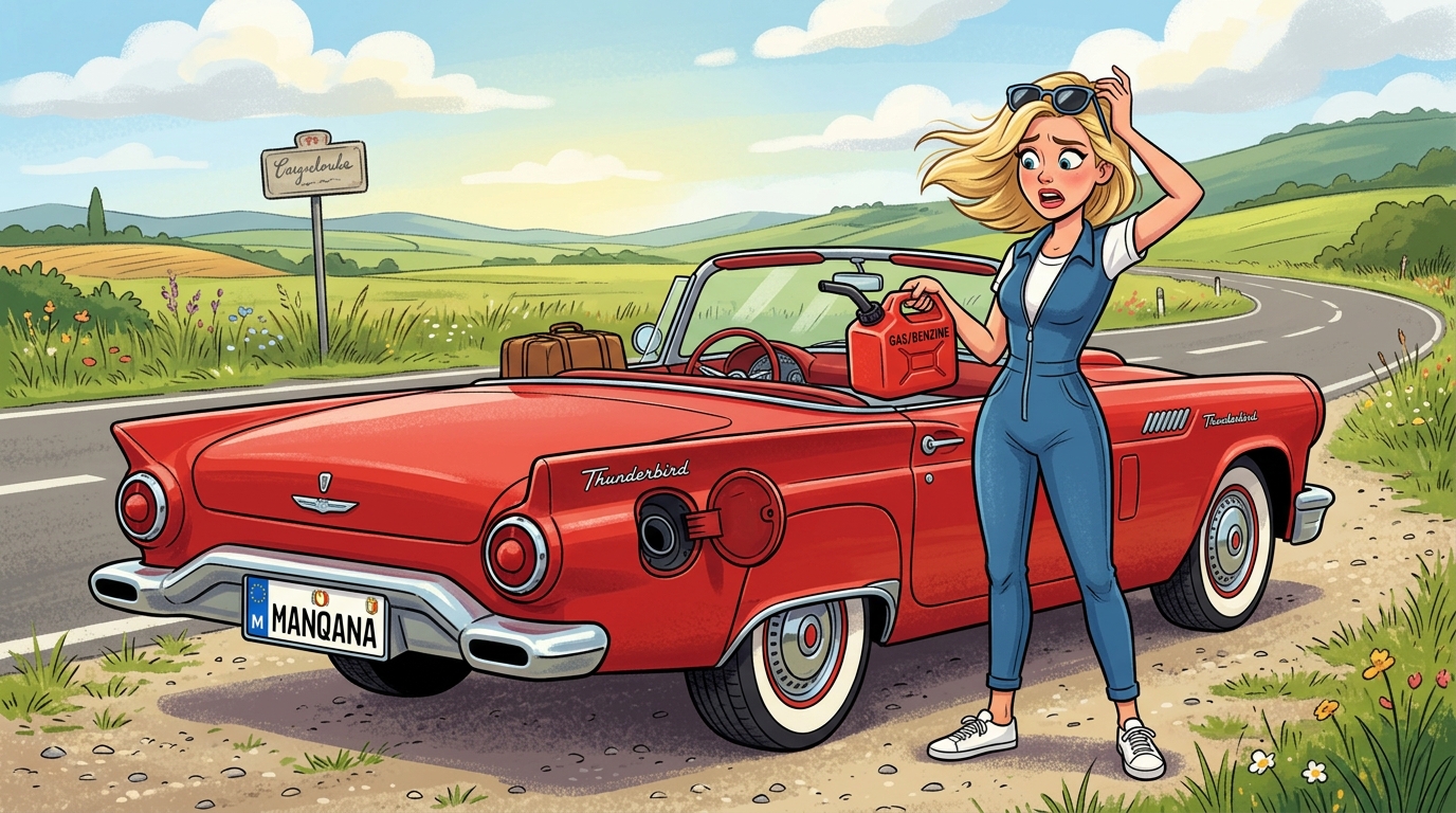 Ford Thunderbird. Как слить бензин из бака