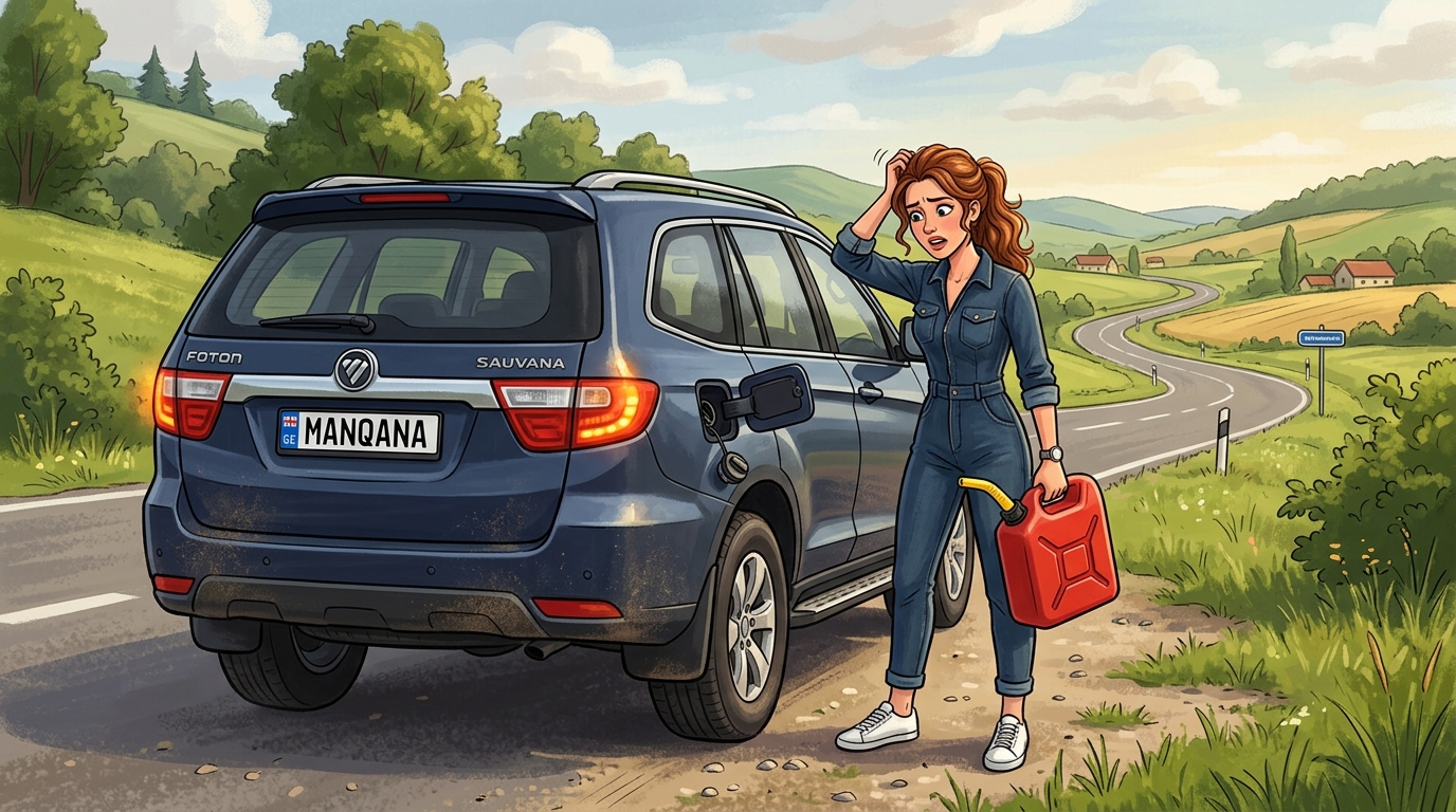Foton Sauvana. Как слить бензин из бака