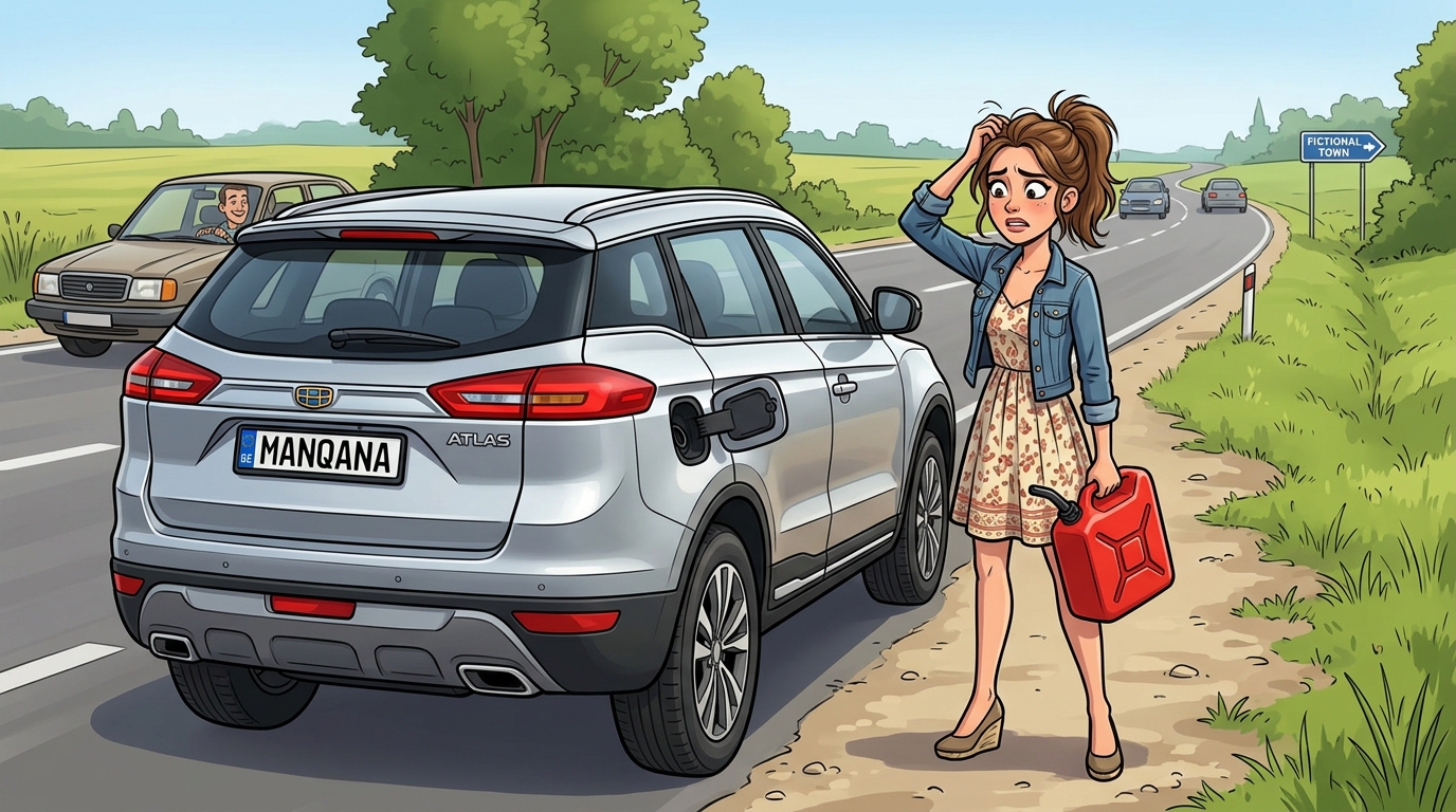 Geely Atlas. Как слить бензин из бака