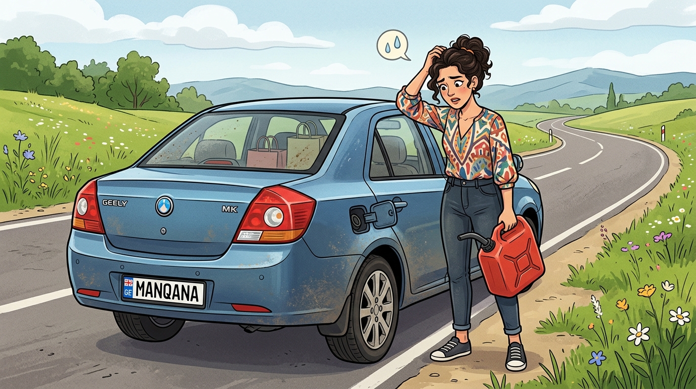 Geely MK. Как слить бензин из бака
