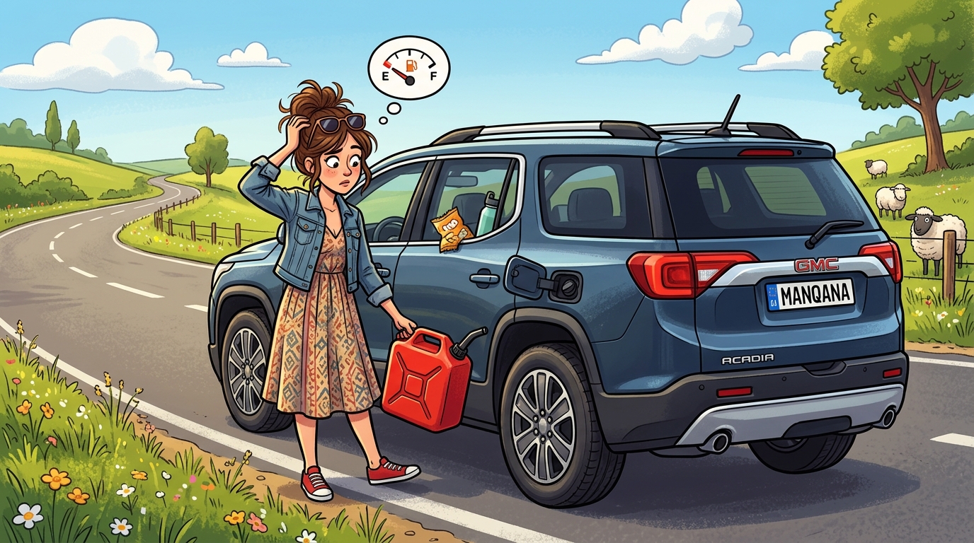 GMC Acadia. Как слить бензин из бака