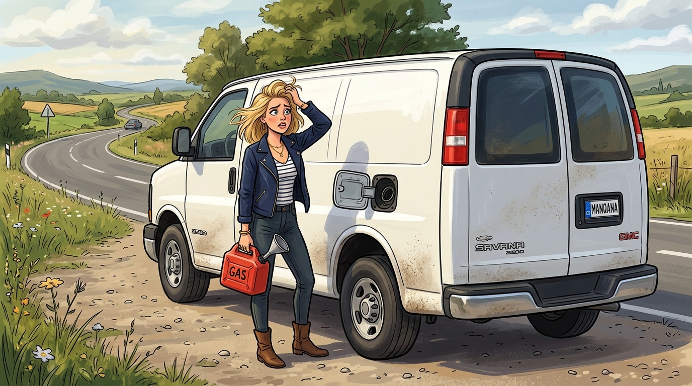 GMC Savana. Как слить бензин из бака