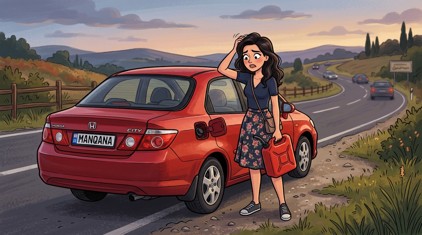 Honda City. Как слить бензин из бака