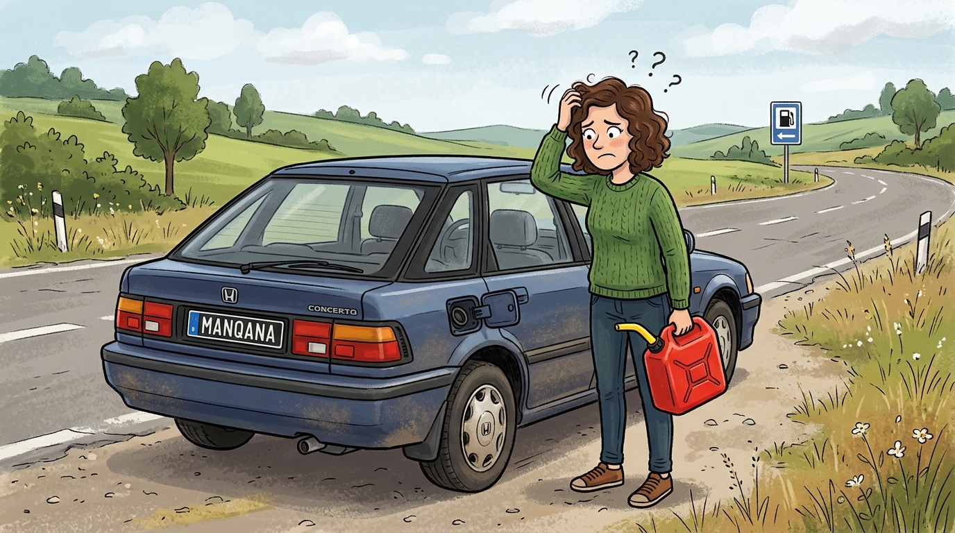 Honda Concerto. Как слить бензин из бака