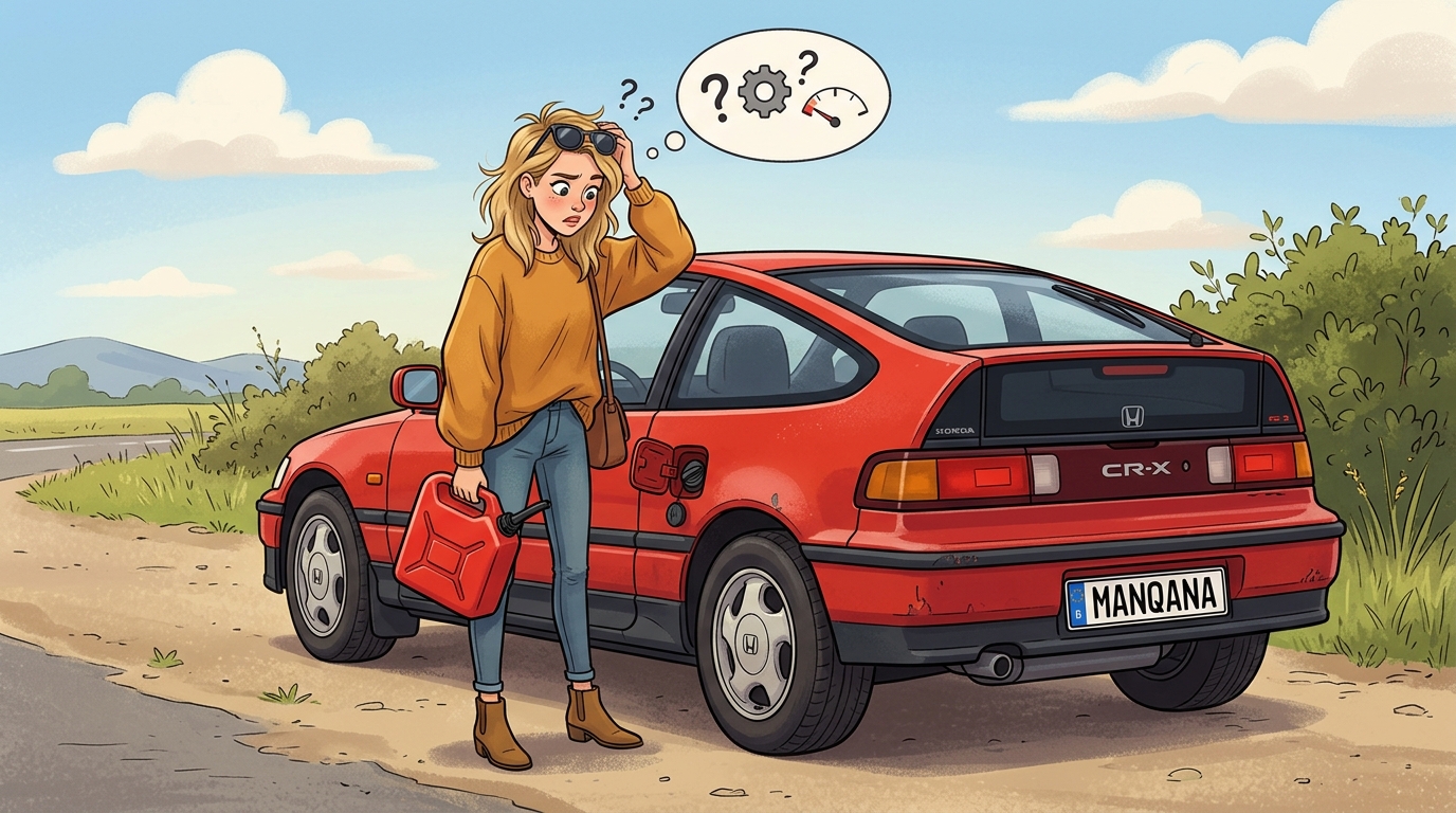 Honda CR-X. Как слить бензин из бака