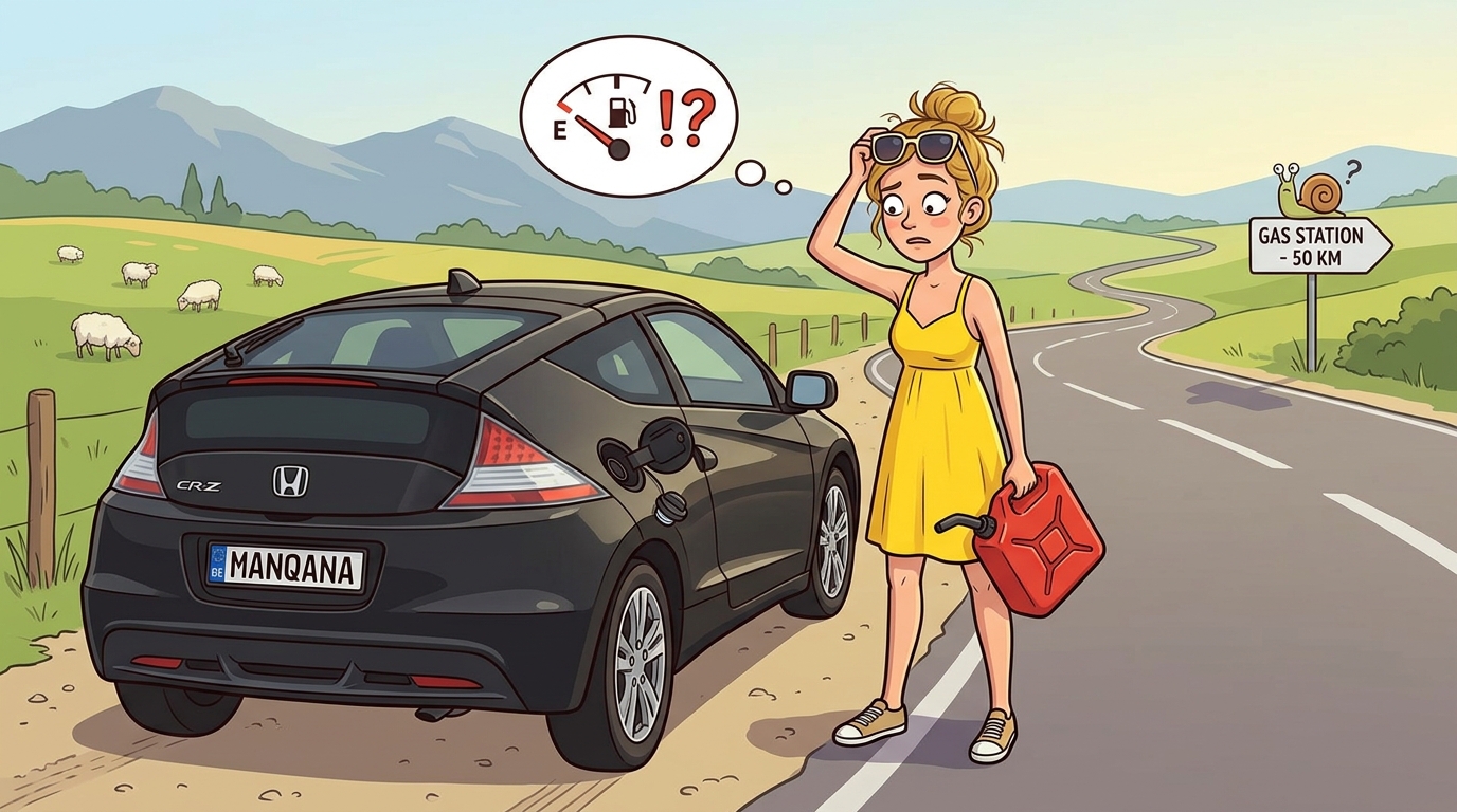 Honda CR-Z. Как слить бензин из бака