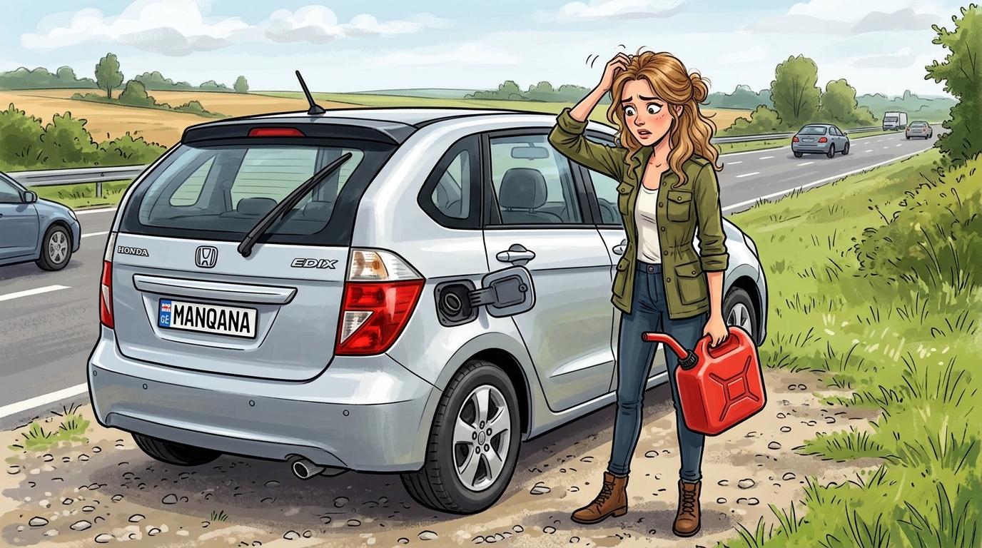 Honda Edix. Как слить бензин из бака