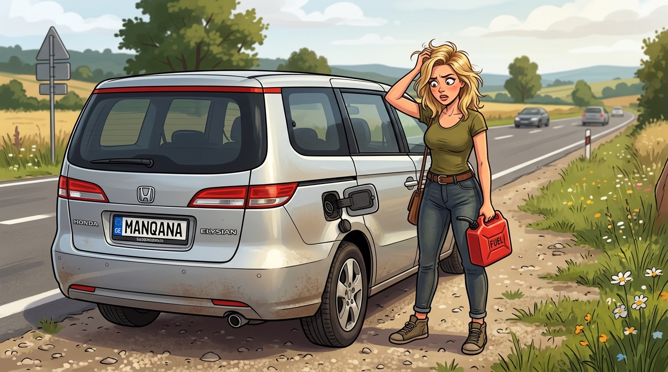 Honda Elysion. Как слить бензин из бака