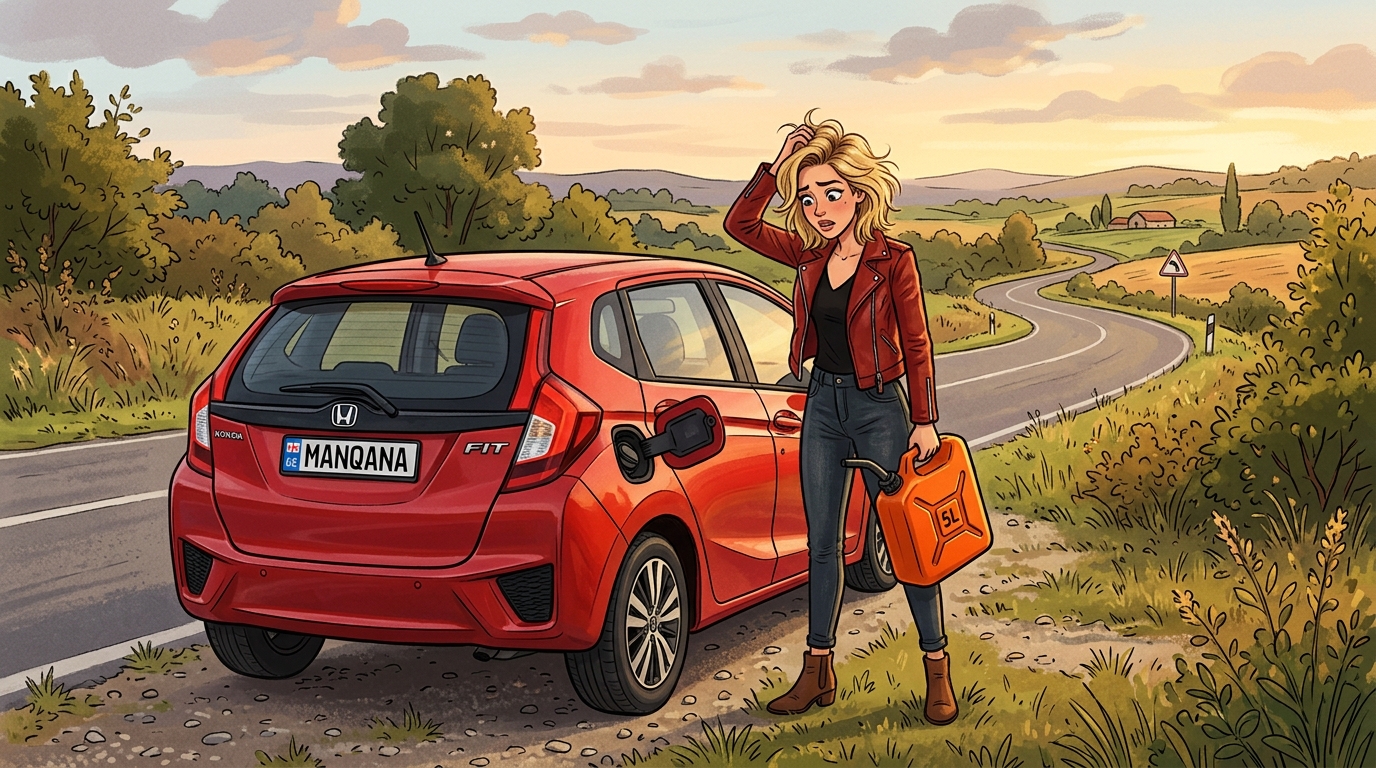 Honda Fit. Как слить бензин из бака