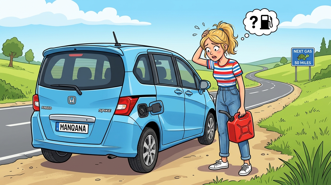 Honda Freed Spike. Как слить бензин из бака