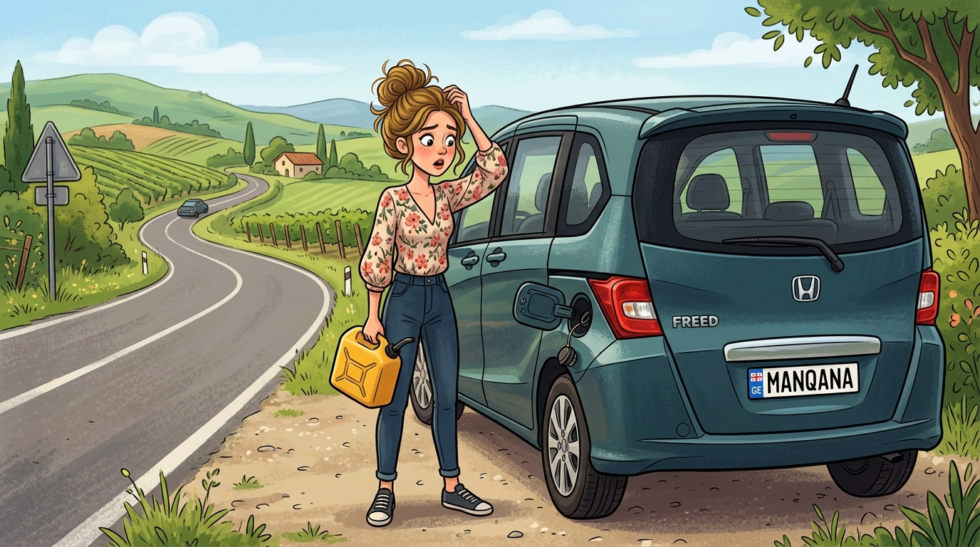 Honda Freed. Как слить бензин из бака