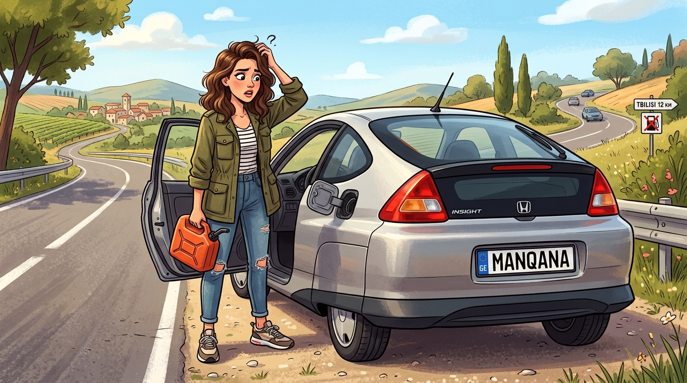 Honda Insight. Как слить бензин из бака
