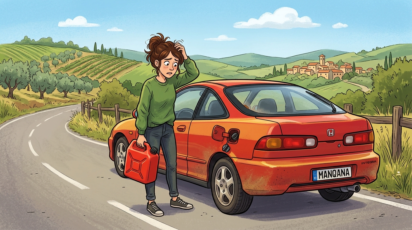 Honda Integra. Как слить бензин из бака