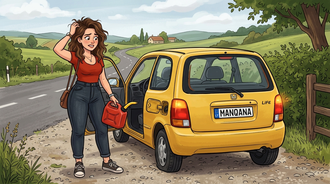 Honda Life. Как слить бензин из бака