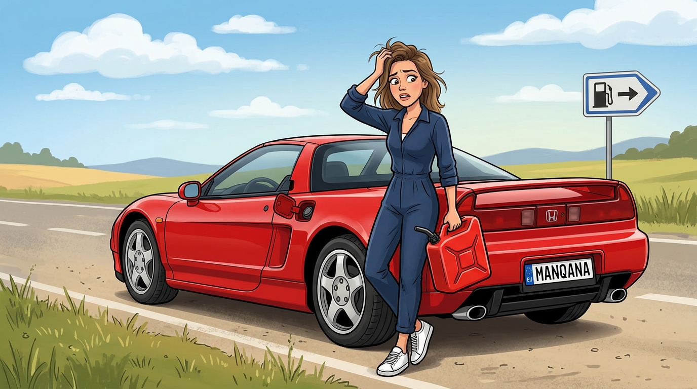 Honda NSX. Как слить бензин из бака