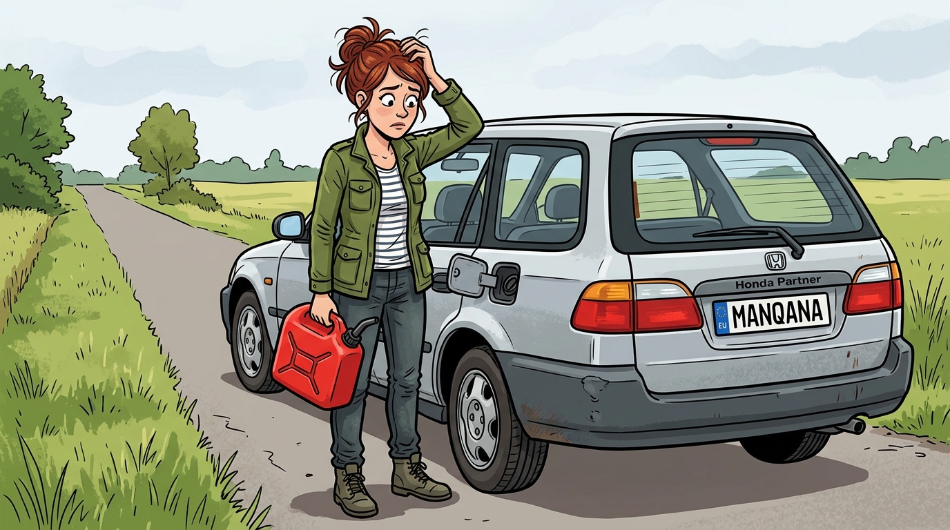Honda Partner. Как слить бензин из бака