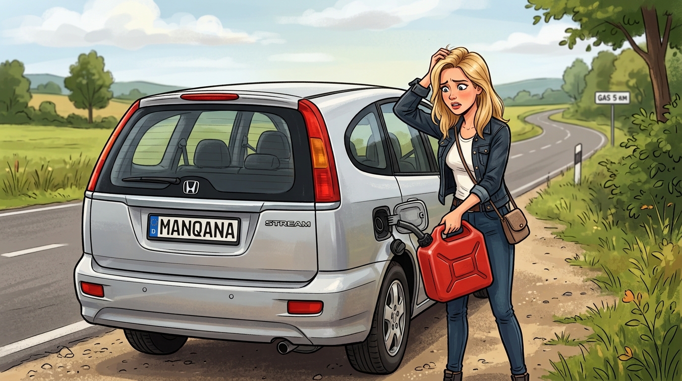 Honda Stream. Как слить бензин из бака
