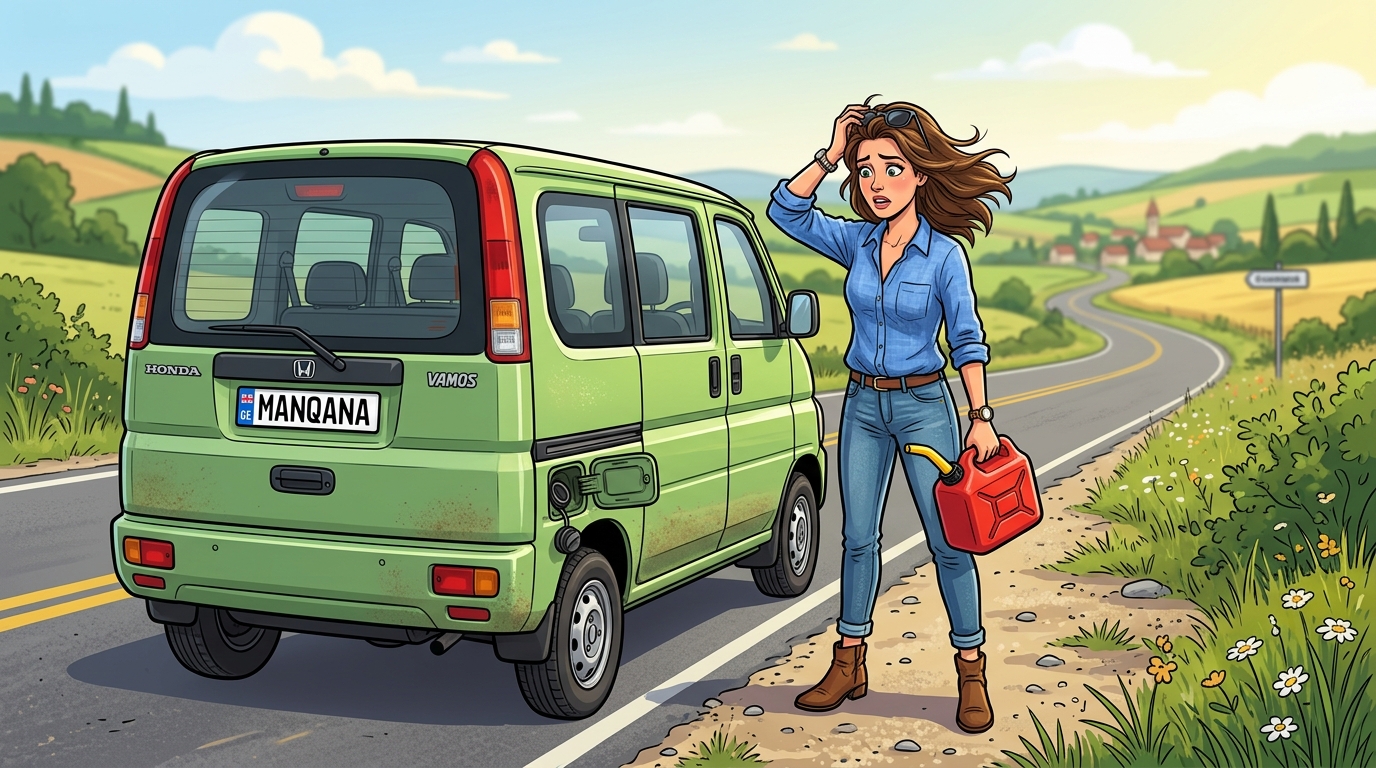 Honda Vamos. Как слить бензин из бака