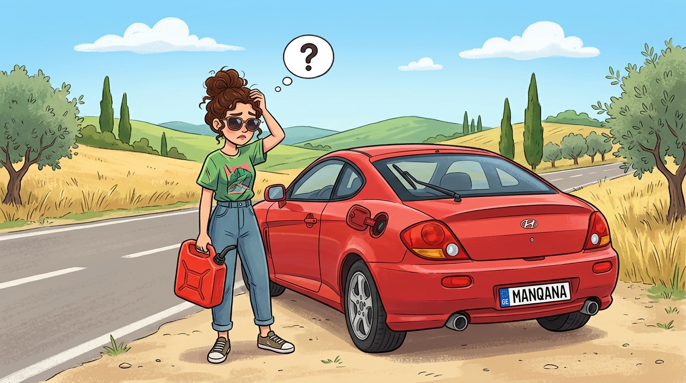 Hyundai Coupe. Как слить бензин из бака