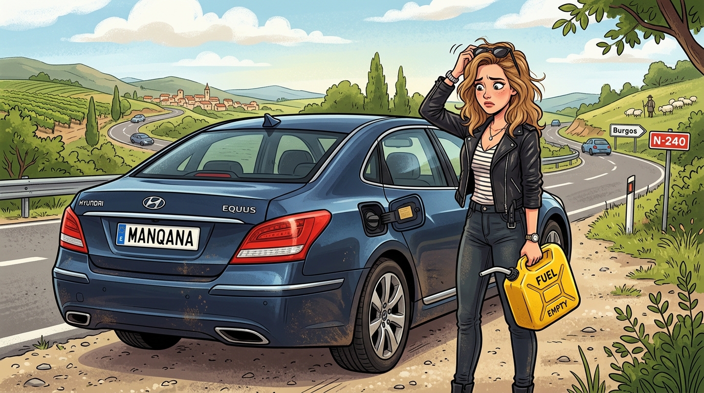Hyundai Genesis. Как слить бензин из бака