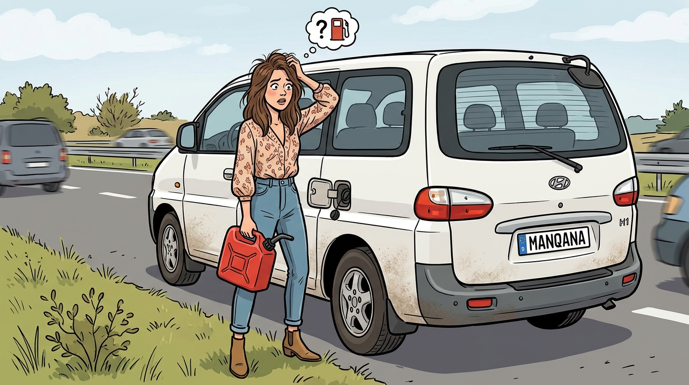 Hyundai H1. Как слить бензин из бака