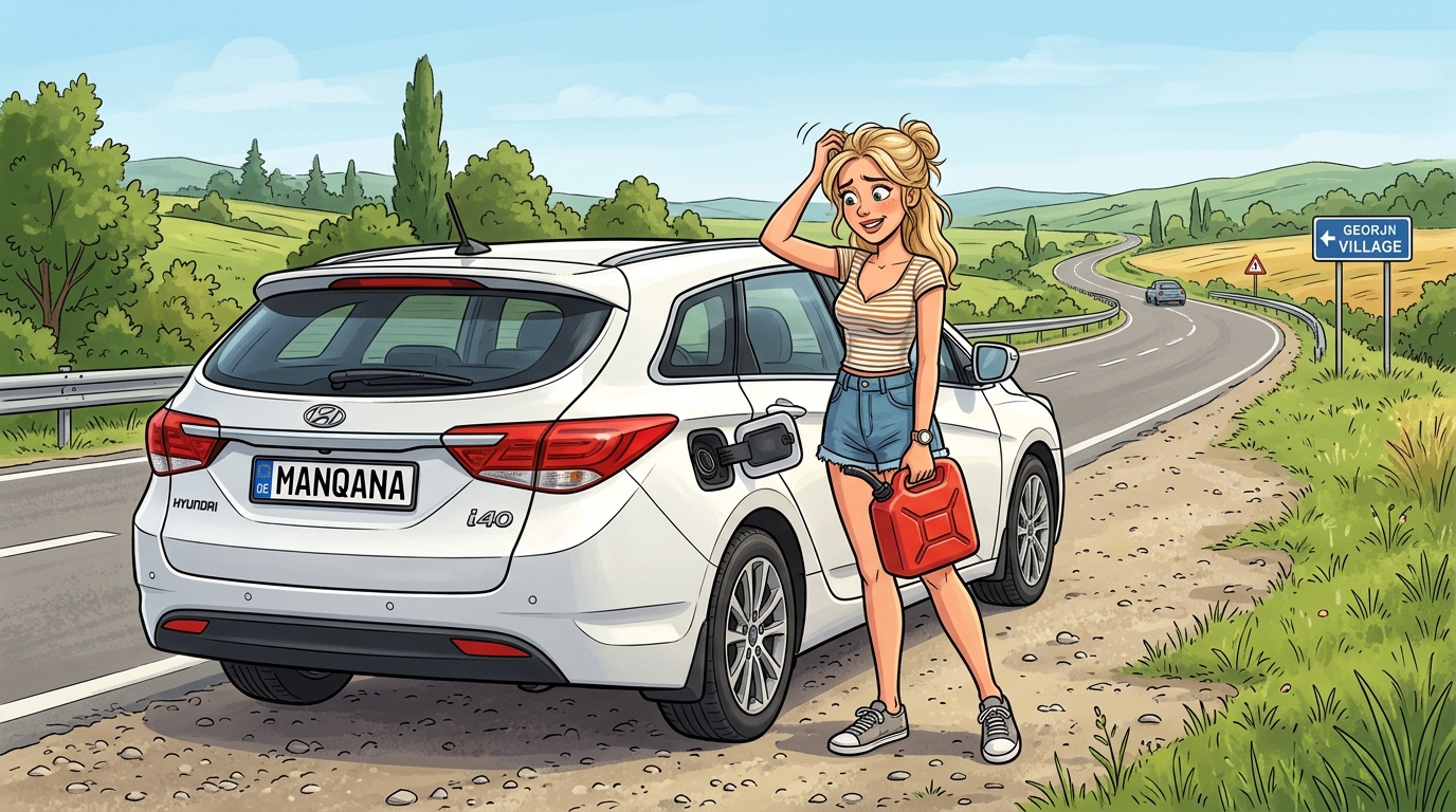 Hyundai i40. Как слить бензин из бака