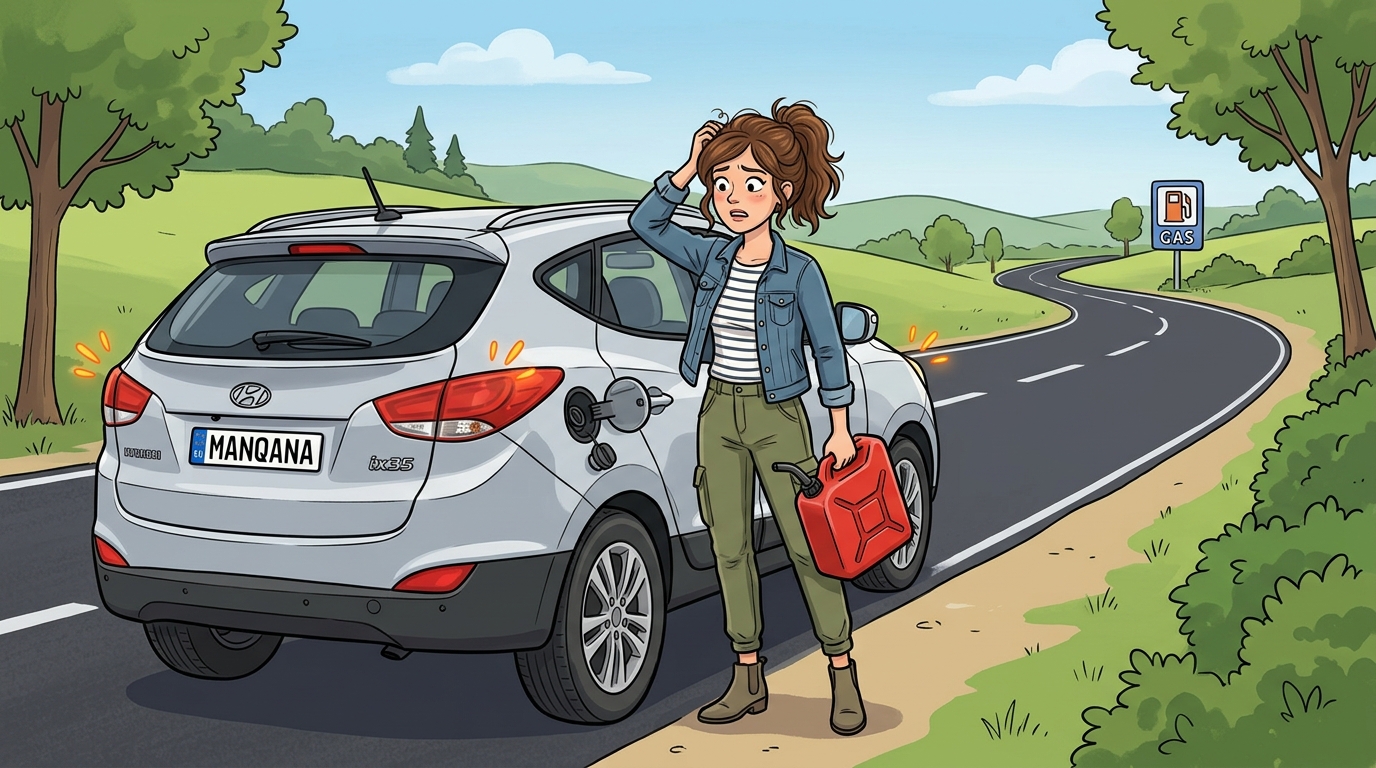 Hyundai ix35. Как слить бензин из бака