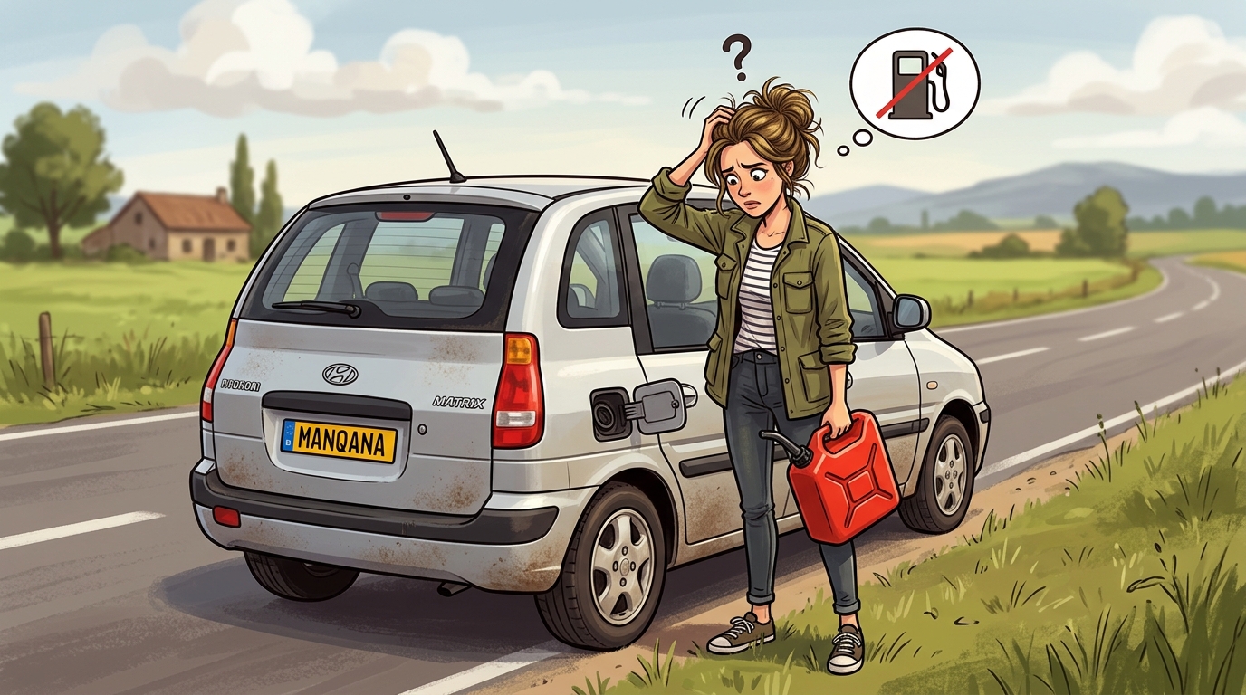Hyundai Matrix. Как слить бензин из бака