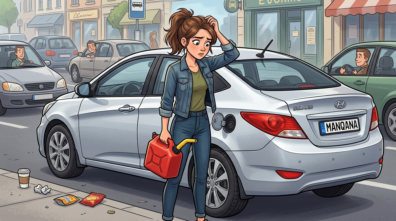 Hyundai Solaris. Как слить бензин из бака