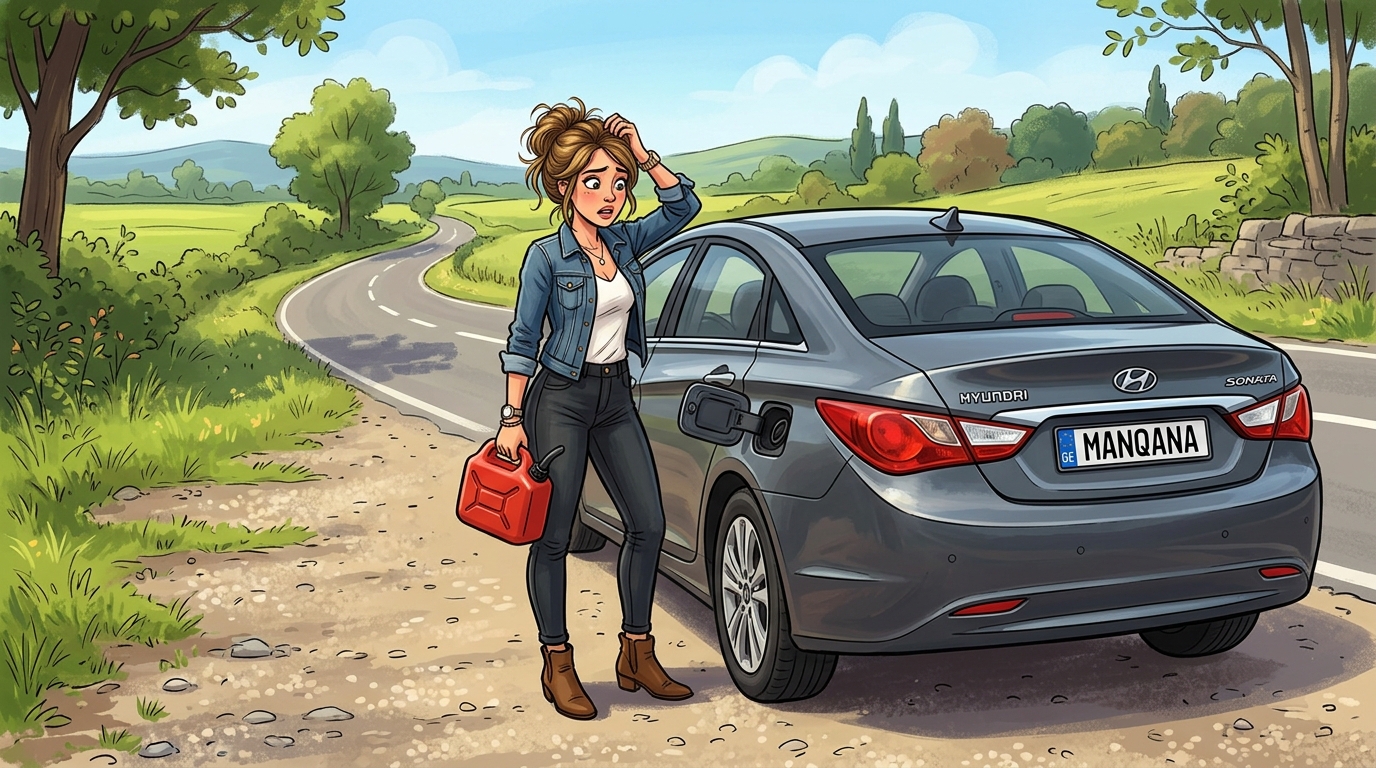 Hyundai Sonata. Как слить бензин из бака