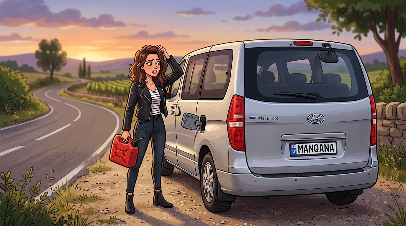 Hyundai Starex. Как слить бензин из бака