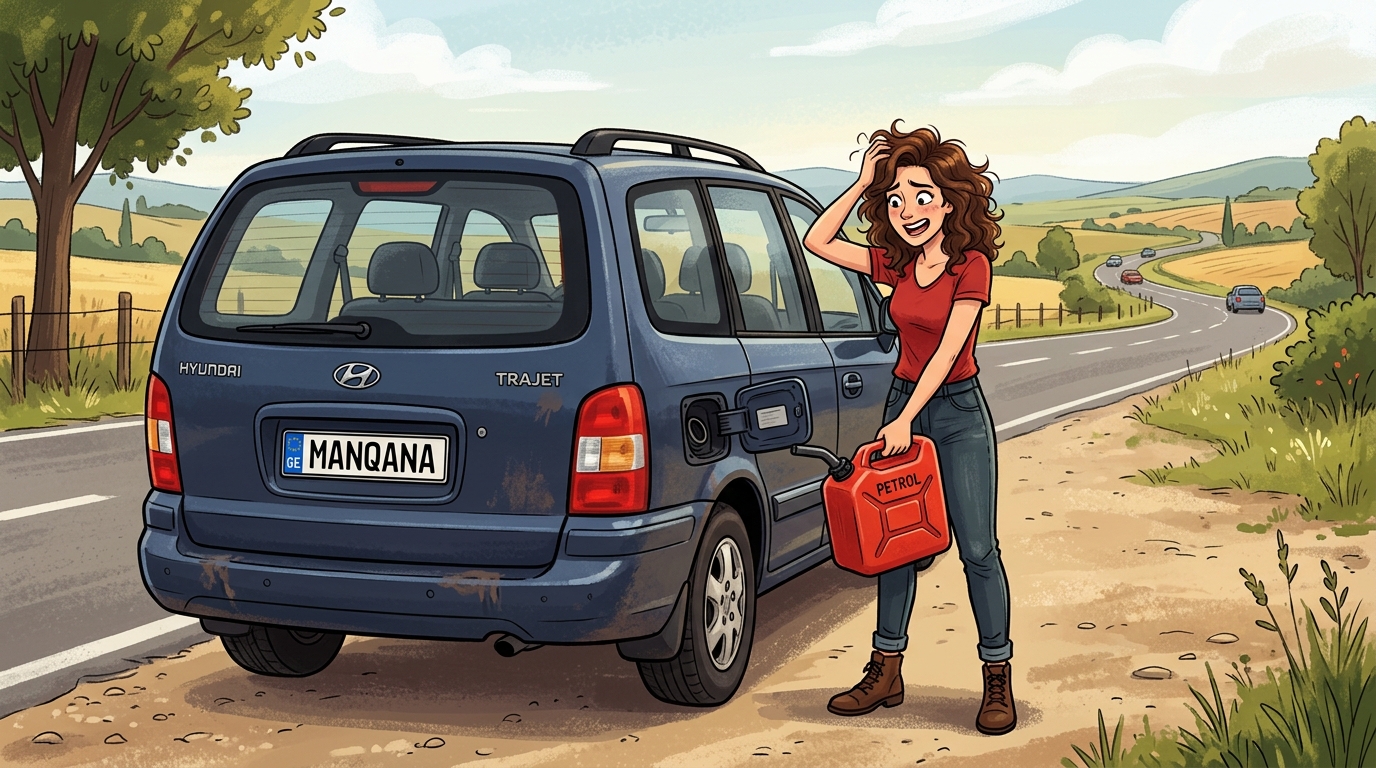 Hyundai Trajet. Как слить бензин из бака